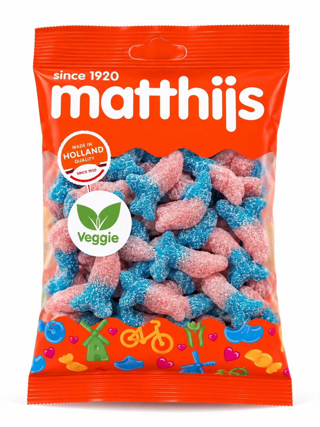 Matthijs Zure Bubblegum Dolfijn Veggie 20 x 250 Gram