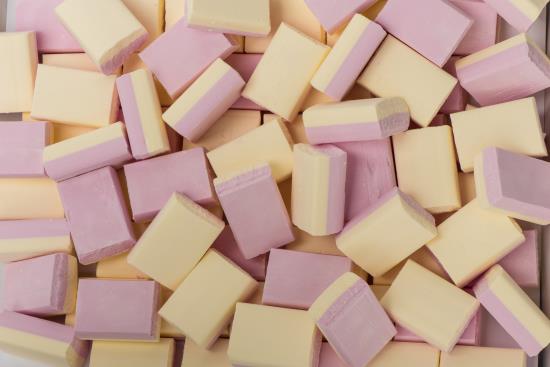 Vanille-Schaumstoffblöcke-Box - 200 Stück