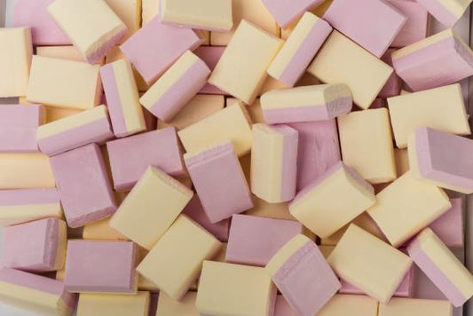 Vanille-Schaumstoffblöcke-Box - 200 Stück