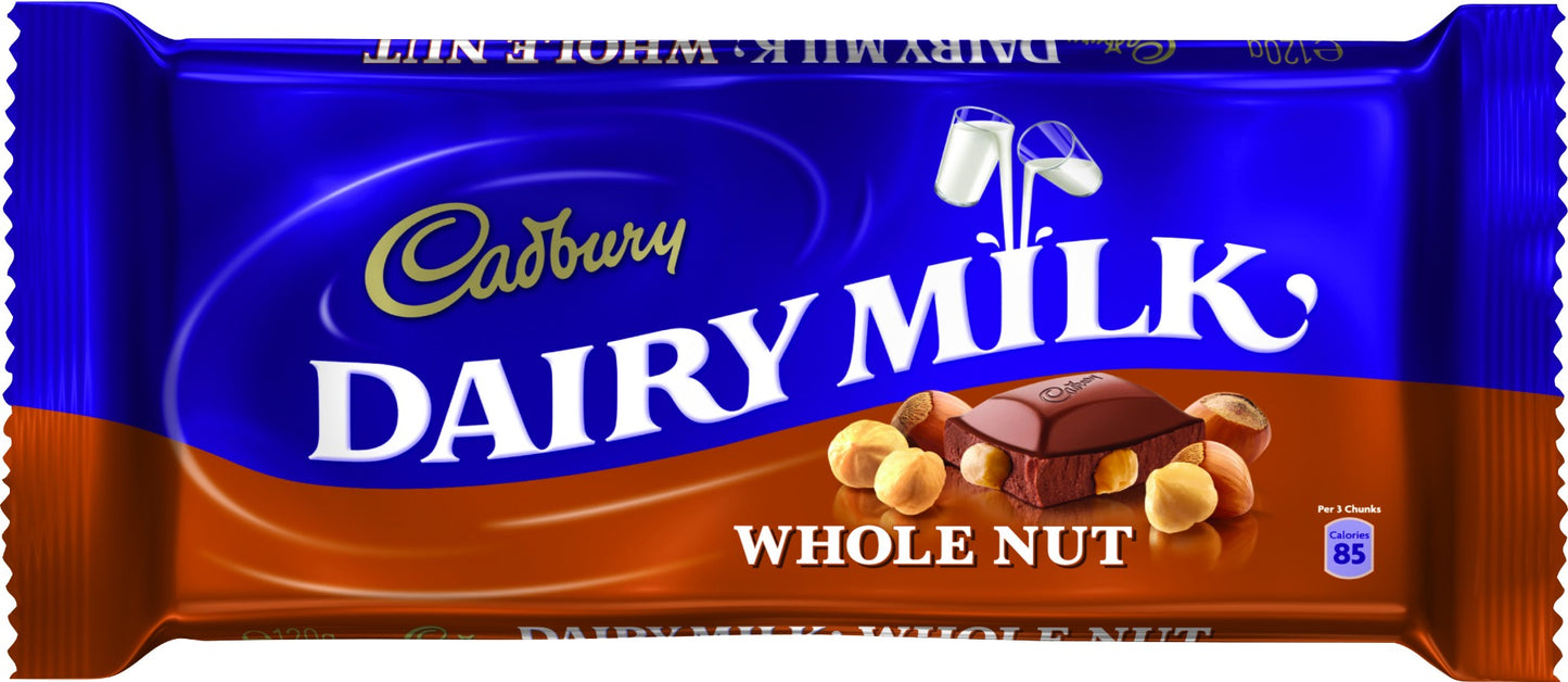 Cadbury Schokolade Vollnuss 120 Gramm