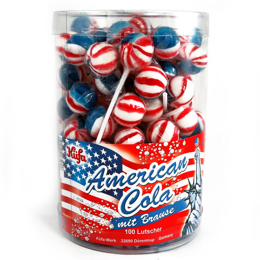USA Cola Sorbet Lolly 100 Stück