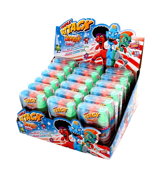 Dreifach-Attacke-Bonbonspray