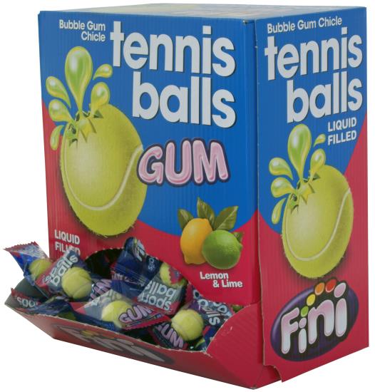 Fini Tennisbälle Bubble Gum 200 Stück