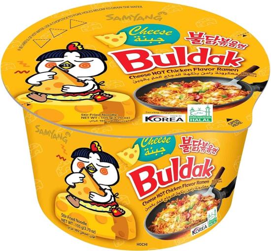 Samyang Ramen Cheese Große Schüssel 105 Gramm