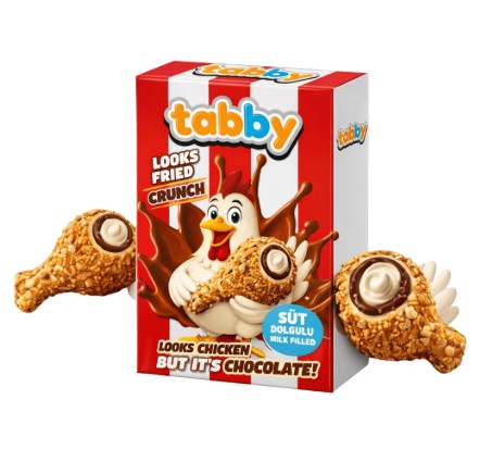 Tabby Crunchy Chicken Chocolate 12 x 50 Gram
