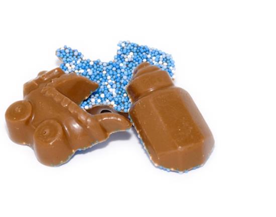 KINDERBETT &amp; MILCHFLASCHE BLAU