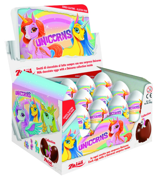 Überraschungsei-Schokoladen-Einhorn-Box - 24 x 20 Gramm