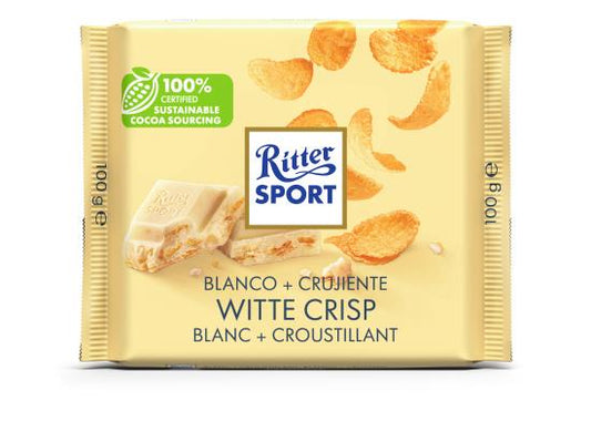 Ritter Sport Weißes Knusperpapier, 10 x 100 Gramm