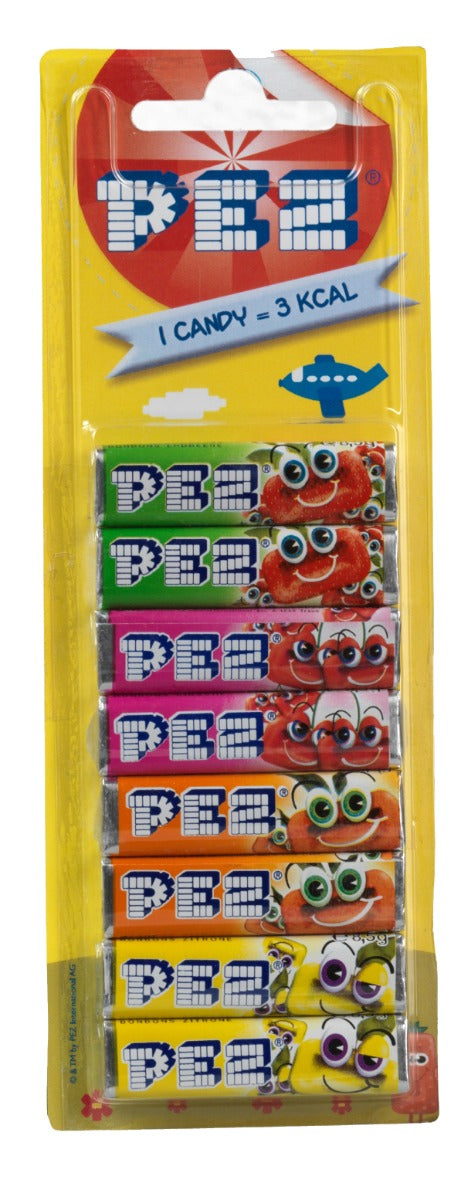 PEZ Nachfüllpackung Obst 8er-Pack x 24 Stück Verpackung