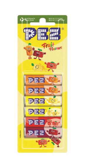 PEZ Nachfüllpackung 6er-Pack Früchte
