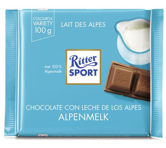 Ritter Sport Alpenmilch Schokolade 12x100 Gramm