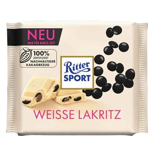 Ritter Sport Weiße Lakritze 100 Gramm