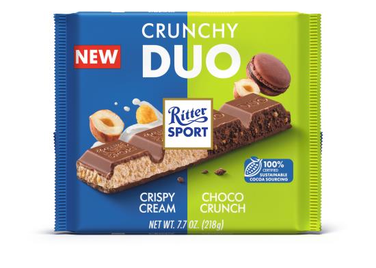 Ritter Sport Knusper-Duo Knuspercreme &amp; Schoko-Crunch 218 Gramm