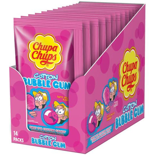 Chupa Chups Cotton Gum Tutti Frutti Box 14 Stück