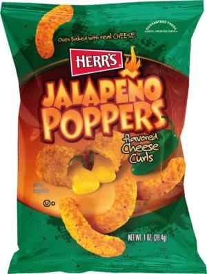 Herr's Jalapeno Poppers Curls 28 Gramm