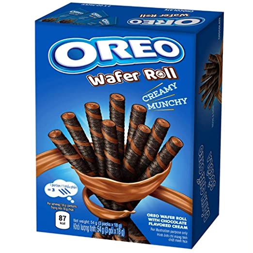 Oreo-Schokoladenwaffelrolle 54 Gramm