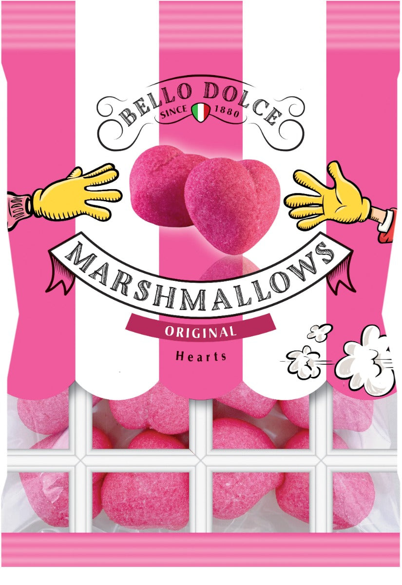 Bello Dolce Marshmallow-Herzen 150 Gramm