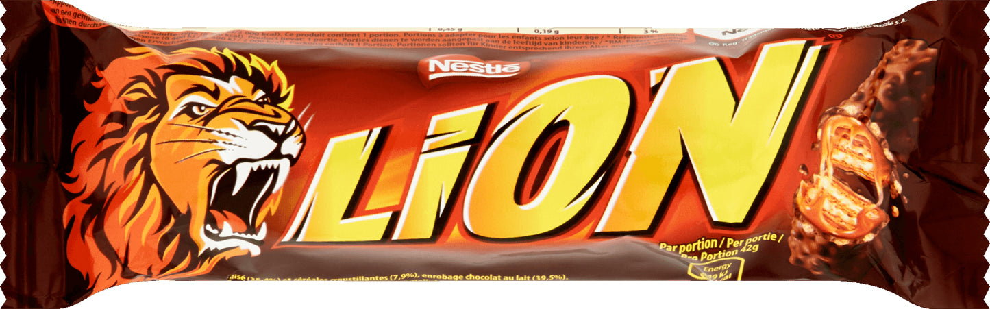 Lion Einzelriegel-Box – 24 x 42 Gramm