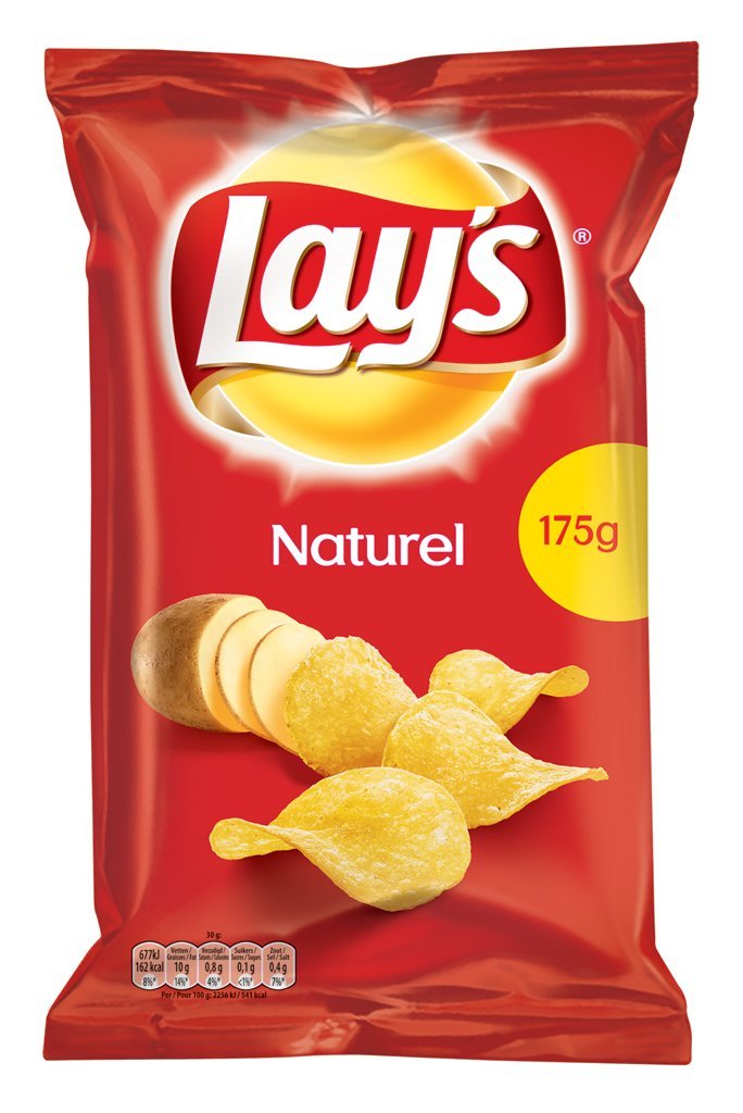 Lay's Natural Chips Box 8 x 175 Gramm