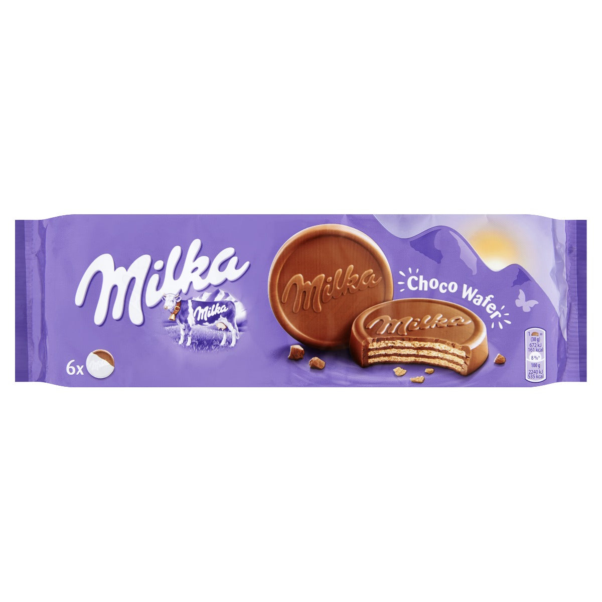 Milka Choco Wafer Milchschokolade 6 Kekse Box - 18 x 180 Gramm