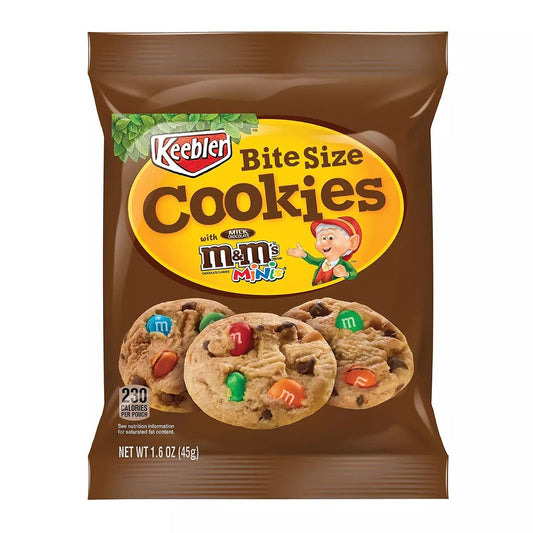 M&amp;M Bitesize Cookies 45 Gramm
