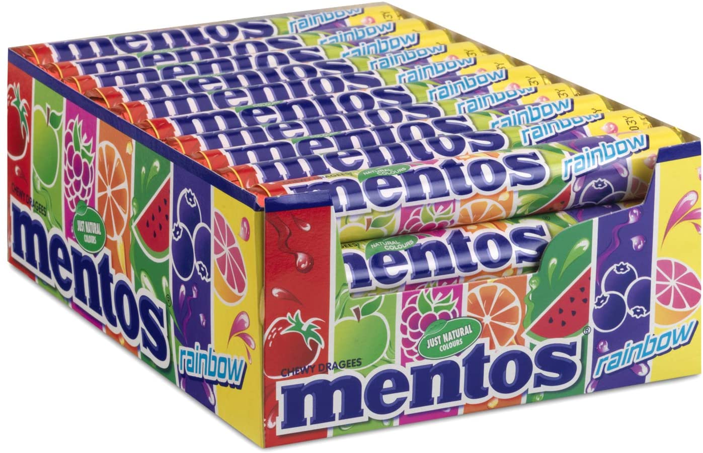 Mentos Roll Rainbow Box – 40 x 38 Gramm