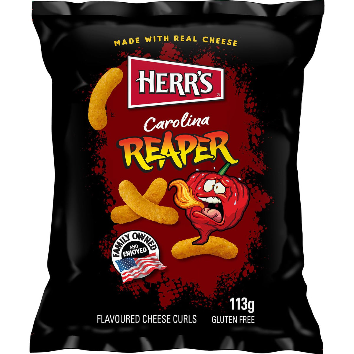 Herr's Carolina Reaper Curls 113 Gramm