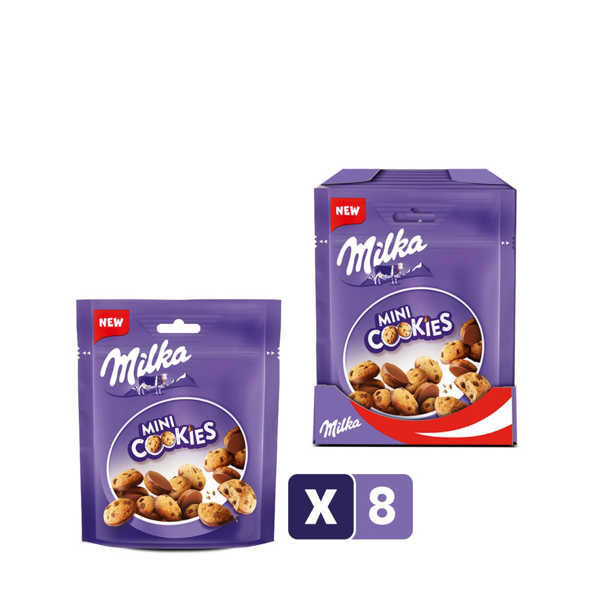 Milka Mini Cookies 8 x 110 Gramm