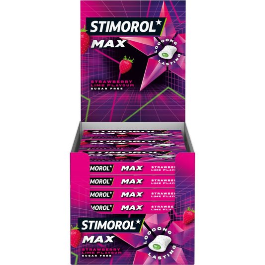 Stimorol Max Splash, Erdbeer-Limette - 21 Stück