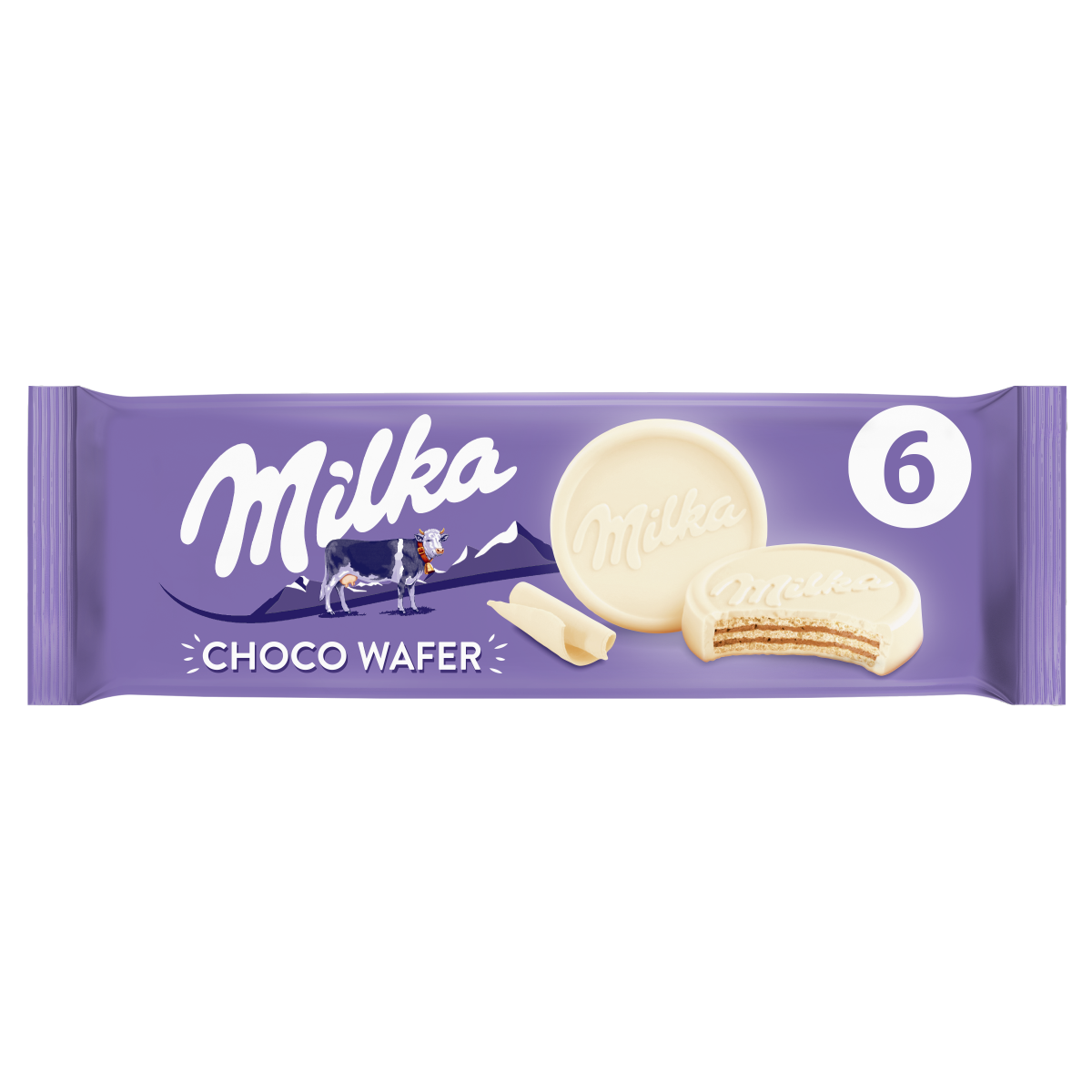 Milka Choco Wafer Weiße Schokolade 6 Kekse 180 Gramm