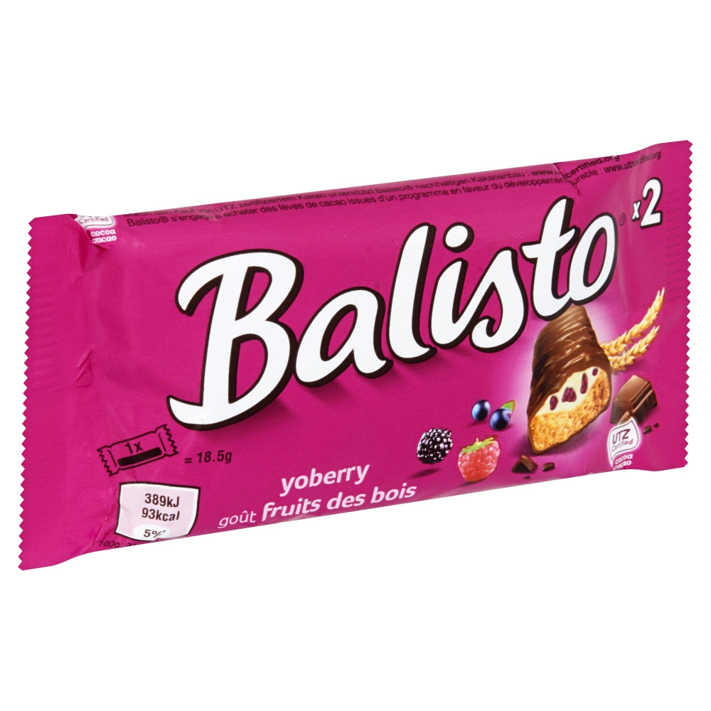 Balisto Yoberry Schokoriegel-Box - 20 x 37 Gramm