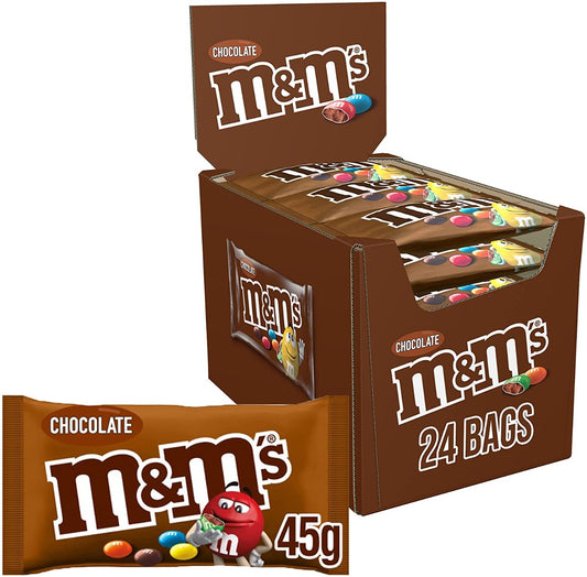 M&amp;M's Choco Single - 24 x 45 Gramm