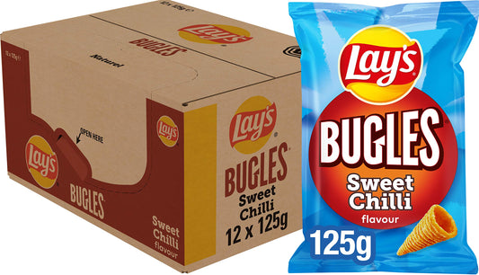 Lays Bugles Sweet Chili Karton 12 x 125 Gramm