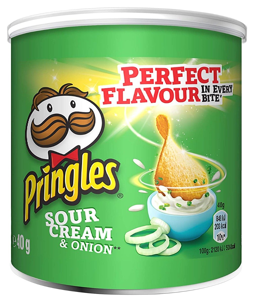 Pringles Sour Cream Chips Schale - 12 x 40 Gramm