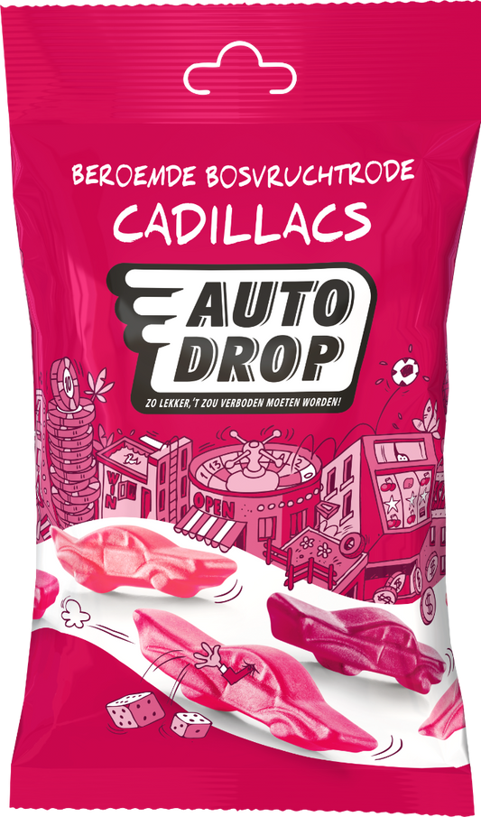 Autodrop Famous Forest Fruit Red Cadillacs Snack Pack (85 Gramm)
