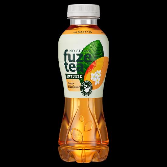 Fuze Tee Schwarzer Pfirsich Holunderblüte 400ML