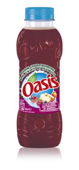 Oasis Apfel-Cassis-Himbeere, 50-cl-Flasche