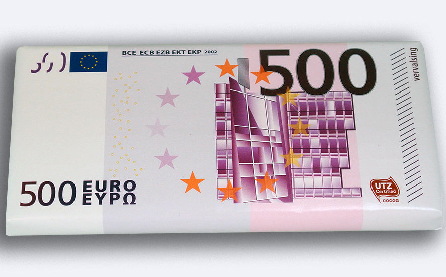 Milchschokoladentafel 500 € Wrap - 100 Gramm