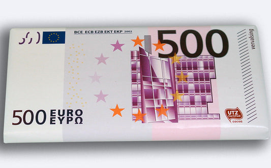 Milchschokoladentafel 500 € Wrap - 100 Gramm