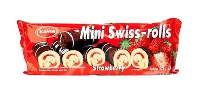 Mini-Biskuitrolle Erdbeere 175 Gramm