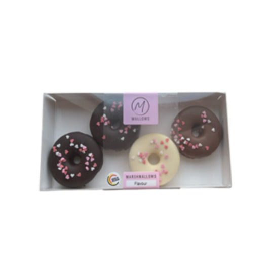 Valentins-Donuts, 4 Stück