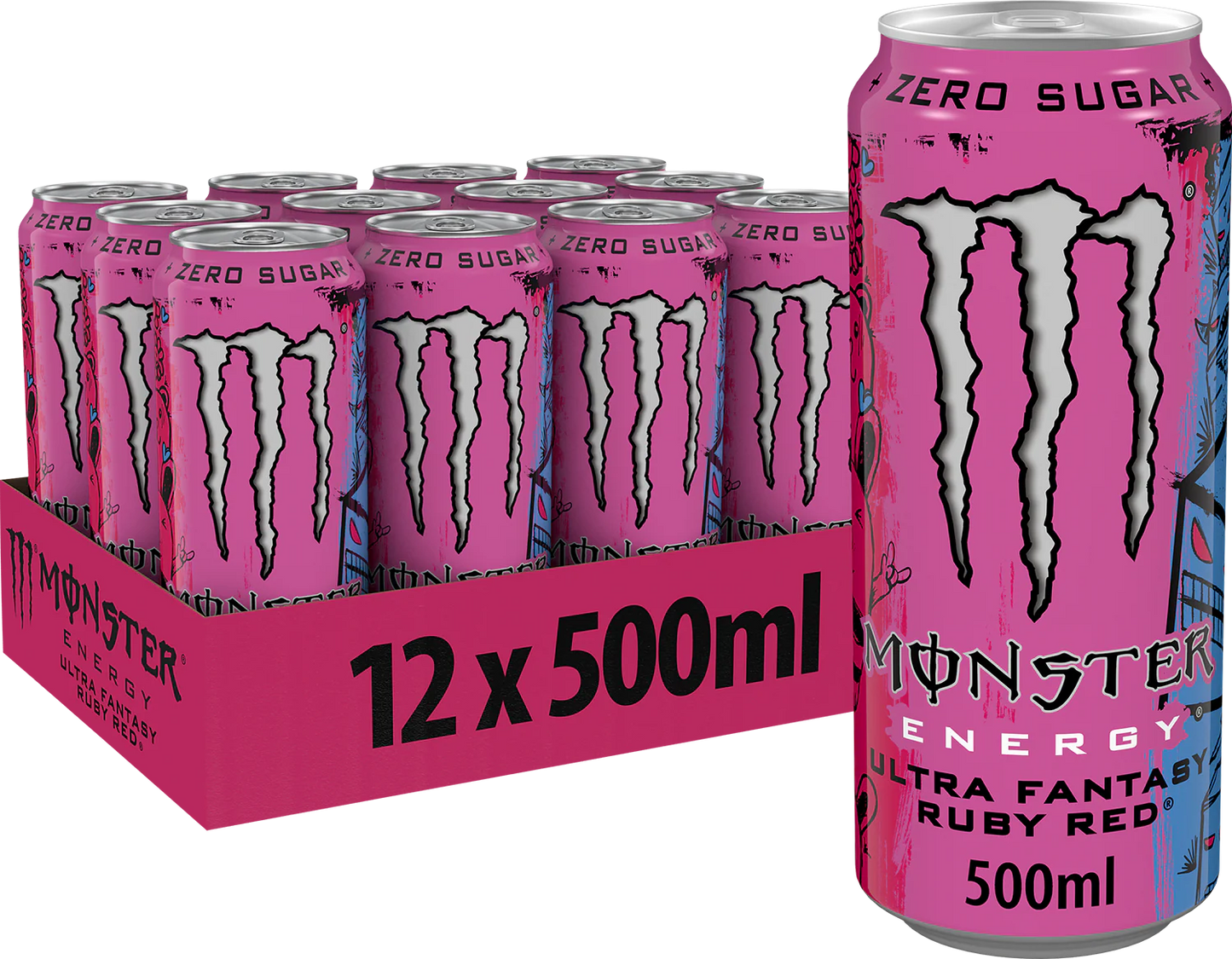 Monster Ultra Rubinrot Tablett 12 x 500 ml
