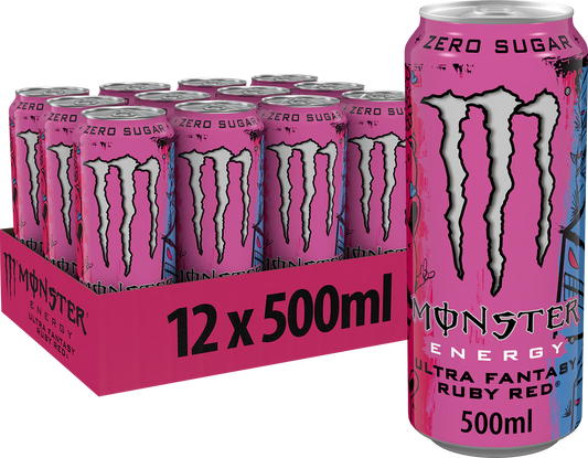 Monster Ultra Rubinrot Tablett 12 x 500 ml