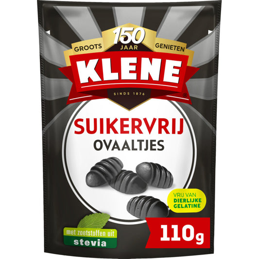 Klene Zoute Ovaaltjes Suikervrij 110 Gram