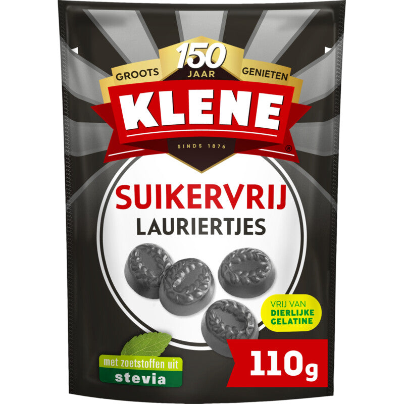 Klene Lauriertjes Suikervrij 110 Gram
