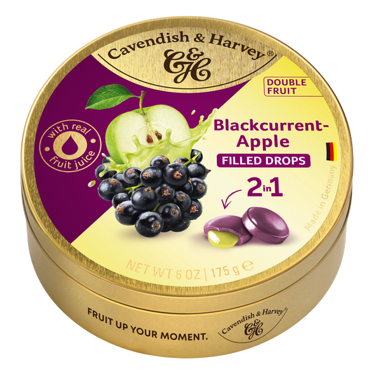 Cavendish &amp; Harvey Doublefruit Schwarze Johannisbeere Apfel 175 Gramm