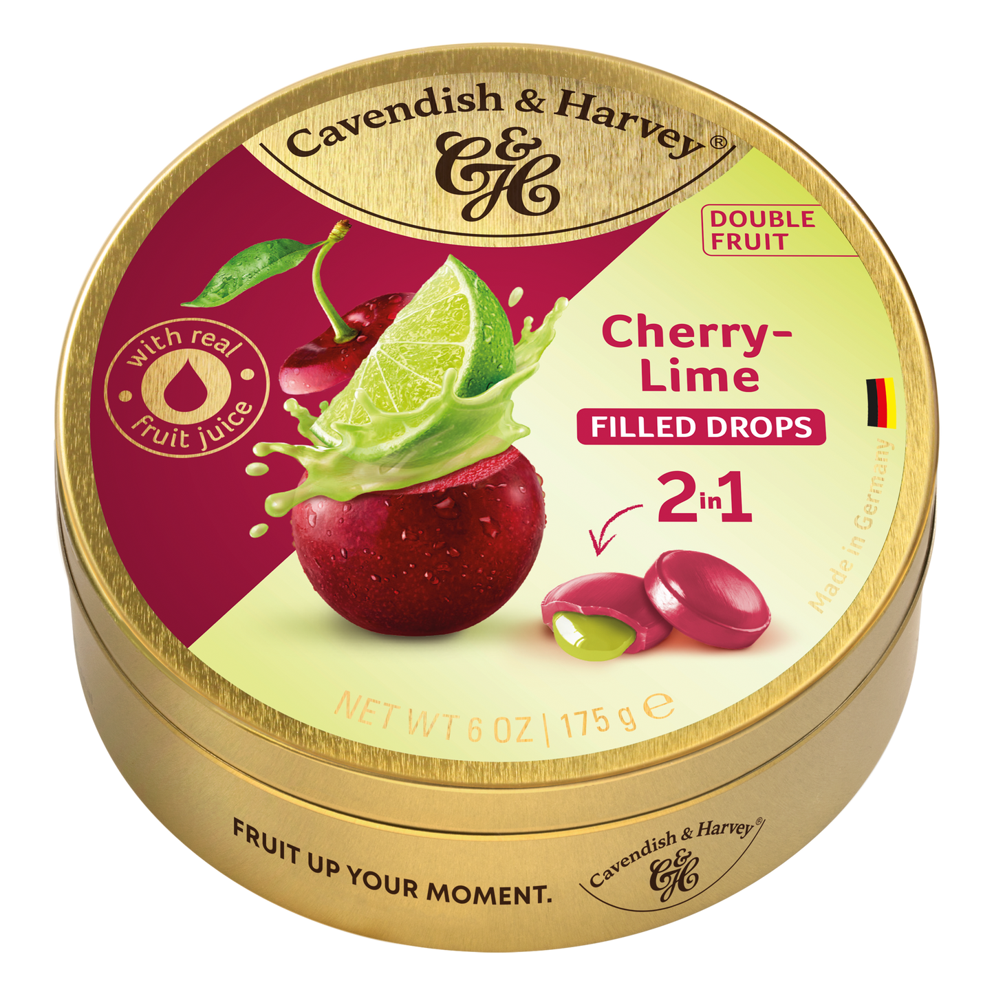 Cavendish &amp; Harvey Doublefruit Cherry Lime 175 Gramm
