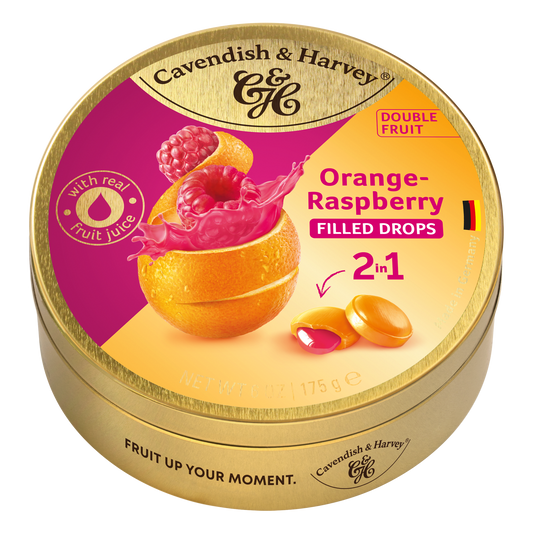 Cavendish &amp; Harvey Doublefruit Orange Himbeere 175 Gramm