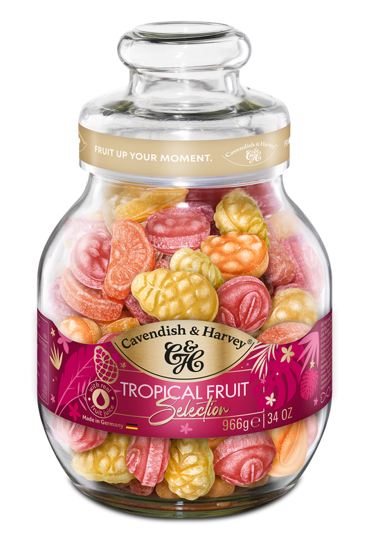 Cavendish &amp; Harvey Tropical Candy Jar 6 x 1 Kilo