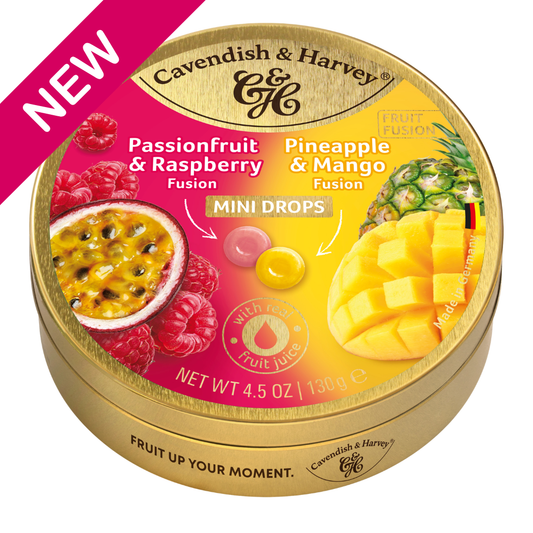 Cavendish & Harvey Passionsfrucht/Himbeere & Ananas/Mango 130 Gramm